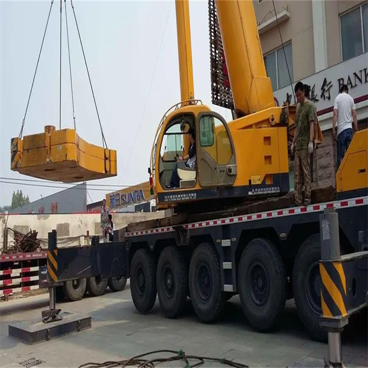 沁园街道当地吊车出租|机器吊装|75吨|工厂搬迁服务